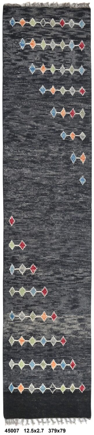 Contemporary Afghan Runner(379x80cm)