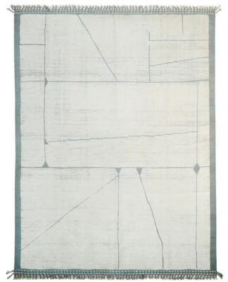 Berber Lines – Contemporary Hand-Knotted Carpet (373x285cm)